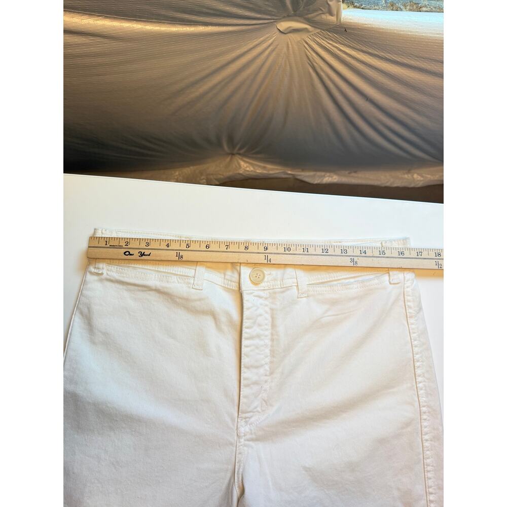 Marine Layer Allison Wide Leg Pants Womens Size 10 Off-White High Rise Coastal - Picture 12 of 16